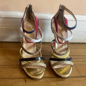 Christian Louboutin Strappy Sandals  Multi Color